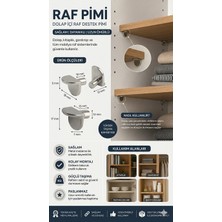 Öztem L Tipi Metal Raf Pimi - 20 Adet Ekonomik Paket