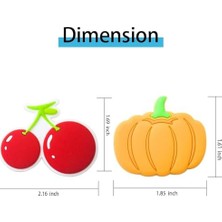 Skygo Buzdolabı Mıknatısları, 10 Adet Çocuklar Için Buzdolabı Mıknatıs Seti, Sevimli Meyve Karakterli Mıknatıslar, Ev ve Mutfak Dekorasyon Aksesuarları, Seyahat Hatırası