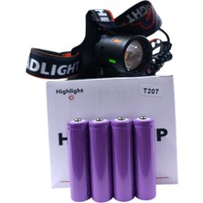 Gold Kama T207 Profesyonel Kafa Lambası | Zoomlu – Metal Kafa – 4800 Mah – Type-C Şarjlı – Yedek Bataryalı
