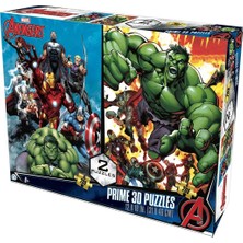 Toyfest Prime 3D Marvel Avengers Ikili Puzzle 200 Parça