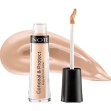 Skygo Note Cosmetics Note Conceal & Protect Likit Concealer - 05, Soft Ivory