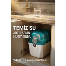 Watalina Su Arıtma Cihazı Flora Pompasız Tezgah Altı 2.2 Galon (8 LİTRE) Tanklı Ekonomik Ve Sessiz Çözüm