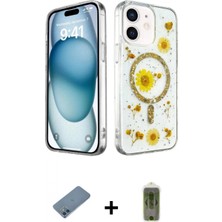 Marsilyan™- iPhone 12 Kılıf Kozmos Doku - Siyah Joko Magic 5d Hayalet Cam + Mavi Shine Kamera Lens Koruma Cam