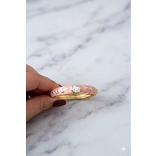 Tılsım Accesories Mineli Çocuk Kelepçe Bileklik Toz Pembe 4.5cm