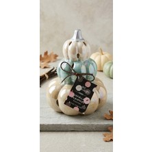 My Balli Store Wellesley Manor Pumpkin Vanilla Kokulu Dekoratif El Boyama Seramik Balkabağı