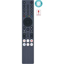 Tcl RC833A Fmb1 Ses Komutlu Tv Kumandası Tcl Qd Mini-Led C71K 4K 2025 Mikrofonlu