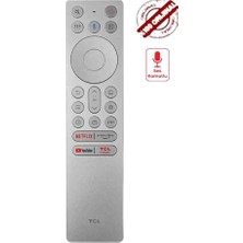 Tcl RC933 Fub1 Orjinal Ses Komutlu Tv Kumandası ( Logolu ) Q10B C755 C855