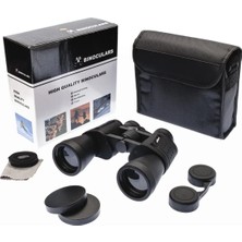 Özgürce 10×50 Profesyonel El Dürbünü, Geniş Ön Mercekli, 1000M/56M, Siyah