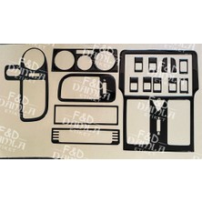 Özgürce Dürbün Göğüs Parlak Siyah Maun Kaplama Torpido Konsol Trim For Polo 1999-2001