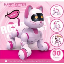 Aksoy Toys Uzaktan Kumandalı Şarjlı Akıllı Kedi Interaktif Eğitici ve Eğlendirici Robot Oyuncak Kumandalı Kedi