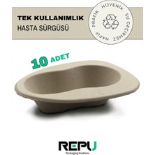 Repu Packaging Solutions 10’lu Karton Hasta Sürgüsü – Tek Kullanımlık, Su Geçirmez