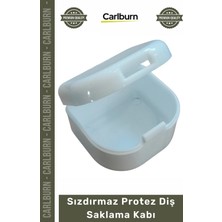Carlburn Özel Üretim Hijyenik Dayanıklı Sızdırmaz Portatif Şeffaf Filtreli Kaliteli Protez Diş Saklama Kabı