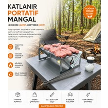 Fasmart V5.1 Lynx Mini Mangal / Portatif Katlanır Kamp Ocağı / Çantalı (30X20X10 Cm)