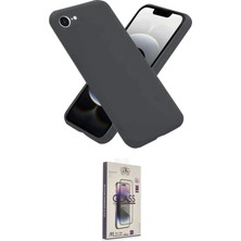 Elektronikçim Ieg™ iPhone 16E Kılıf Ahenk Serisi - Siyah Bilvis 3D Cam Ekran Koruyucu ELK-34863