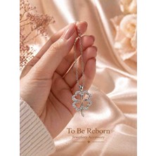 To Be Reborn Çelik Zirkon Taşlı Yonca Model Kolye