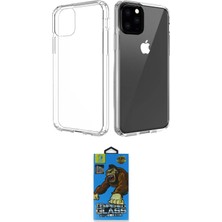 Elektronikçim Ieg™ iPhone 11 Pro Max Kılıf Zirve Doku - Siyah 18D Cam Ekran Koruyucu ELK-34863