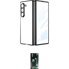 Elektronikçim Ieg™ Galaxy Z Fold 5 Kılıf Kutup Minimal Özel Seri - Şeffaf 360 Fold Full Body ELK-34863