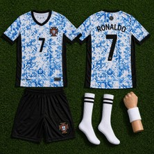 Sidas Portekiz Ronaldo Milli Takım Özel Tasarım Çocuk Forma Seti