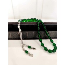 Ateş Kehribar Tesbih, Harfli Kişiye Özel Seri, Sıkma Kehribar Tesbih, Tespih Usta Işi Gümüş Kaplama