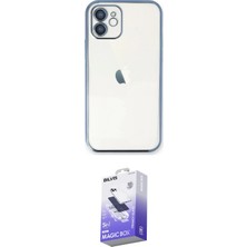 Elektronikçim Ieg™ iPhone 12 Kılıf Vadi Minimal - Siyah Bilvis 5in1 5d Magic Hayalet Cam Ekran Koruyucu Elk-34
