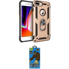 Elektronikçim Ieg™ iPhone 7 Plus Kılıf Ahenk Klasik Koleksiyonu - Beyaz 18D Cam Ekran Koruyucu ELK-34863