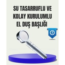 TKÇ Masaj ve Yağmur Modlu Su Tasarruflu Duş Başlığı
