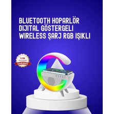 TKÇ 13 Renk Seçenekli Kablosuz Şarj Cihazlı LED Lamba