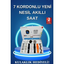 TKÇ Akıllı Saat Bluetooth Kulaklık Adımsayar Sağlık Takibi Çağrı Cevaplama