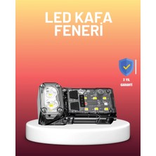 TKÇ 3 Fonksiyonlu LED Far El Feneri Çalışma Lambası Uzun Pil Ömürlü