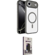 Elektronikçim Ieg™ iPhone 17 Air Kılıf Kıvılcım Prime - Siyah Bilvis Hayalet Cam Ekran Koruyucu ELK-34863