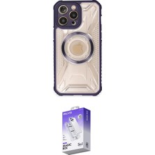 Elektronikçim Ieg™ iPhone 14 Pro Max Kılıf Kutup Modern - Siyah Bilvis 5in1 3D Magic Cam Ekran Koruyucu Elk-34