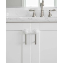 TKÇ 4 Adet Dolap ve Çekmece Emniyet Kilidi Çift Taraflı Bantlı Güvenli Tasarım