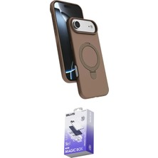 Elektronikçim Ieg™ iPhone 17 Air Kılıf Iz Işık Koleksiyonu - Siyah Bilvis 5in1 5d Magic Hayalet Cam Ekran K