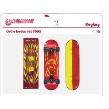 Bucuks Mey Ithalat® 7095 Sarı Kırmızı Kaykay