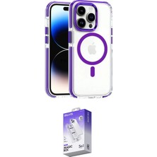 Elektronikçim Ieg™ iPhone 15 Pro Max Kılıf Kozmos Doku Koleksiyonu - Siyah Bilvis 5in1 3D Magic Cam Ekran Koru