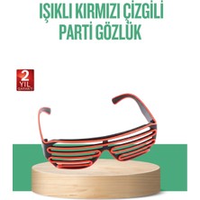 TKÇ Renkli Işıklı Gözlük Eğlenceli Gece Aksesuarı