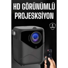 TKÇ Yüksek Hd Görünümlü Taşınabilir Projeksiyon Cihazı