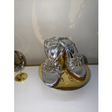 Serpilin Ayakkabıları Rovigo Önü Çiçek Süslü Uzun Topuklu