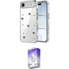 Elektronikçim Ieg™ iPhone 17 Air Kılıf Yörünge Form - Siyah Bilvis 5in1 3D Magic Cam Ekran Koruyucu ELK-3486