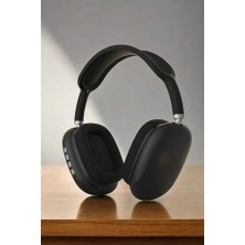 TKÇ P9 Plus Kulaklık Siyah Bluetooth Bağlantılı Kulak Üstü Kablosuz Anc Özelliği