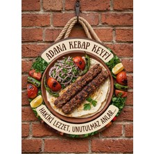 Mayeka Adana Kebabı Porsiyon Temalı Kebapçılar Restoranlar Lokantalar Için Ahşap Duvar Kapı Dekoratif Süs