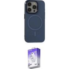 Elektronikçim Ieg™ iPhone 15 Pro Kılıf Eksen Işık Prime - Siyah Bilvis 5in1 3D Magic Cam Ekran Koruyucu Elk-