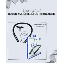 TKÇ Polygold PG-100 Boyun Askılı Kablosuz Kulaklık – 200 Saat Bekleme Süresi, Stereo Ses, Mikrofon