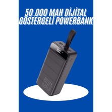 TKÇ Powerbank 50.000 Mah Dijital Göstergeli Taşınabilir 4 Portlu Hızlı Powerbank
