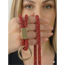 Case Collection Taşlı Telefon Askısı Boyun Için Ipli Strap 100CM