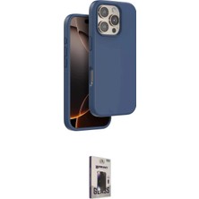 Elektronikçim Ieg™ iPhone 16 Pro Max Kılıf Kıvılcım Çizgi Serisi - Siyah Bilvis Hayalet Cam Ekran Koruyucu
