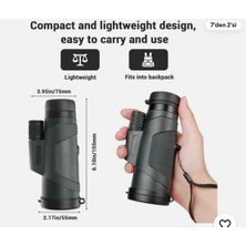 Özgürce Yüksek Güçlü 12X50 Monoküler Teleskop, Kompakt ve Dayanıklı Optik Cihaz