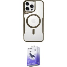 Elektronikçim Ieg™ iPhone 16 Pro Max Kılıf Yadigar Klasik Özel Seri - Siyah Bilvis 5in1 5d Magic Hayalet Cam