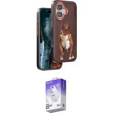Elektronikçim Ieg™ iPhone 16 Kılıf Nova Form Koleksiyonu - Siyah Bilvis 5in1 3D Magic Cam Ekran Koruyucu Elk-3