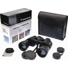 Özgürce 7X50 Profesyonel El Dürbünü, Geniş Ön Mercek, 1000M/56M, Siyah